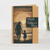 Single Mutter Wertschätzung Vatertag Karte (Vorderseite)