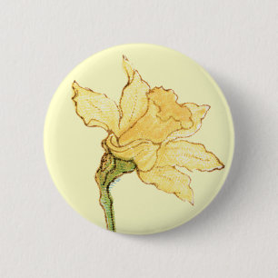 Single-Narzissen-Illustration durch Kate Greenaway Button
