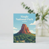 Single National Park Australien Postkarte (Stehend Vorderseite)