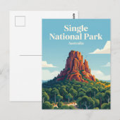Single National Park Australien Postkarte (Vorne/Hinten)
