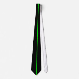 Single Neon Green Strip auf schwarzer Krawatte