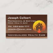 Single "niedlich House Caregiver Services" Visitenkarte (Vorderseite)