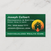 Single "niedlich House Caregiver Services" Visitenkarte (Vorderseite)