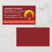 Single "niedlich House Caregiver Services" Visitenkarte (Vorne/Hinten)