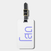 Single Ō SOHT in Thai Language Script Ō Gepäckanhänger (Vorderseite vertikal)