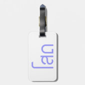 Single Ō SOHT in Thai Language Script Ō Gepäckanhänger (Rückseite vertikal)