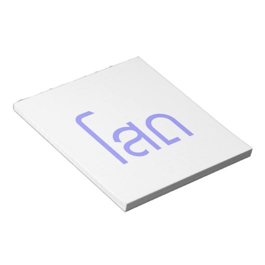 Single Ō SOHT in Thai Language Script Ō Notizblock (angewinkelt)