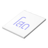 Single Ō SOHT in Thai Language Script Ō Notizblock (Rotiert)