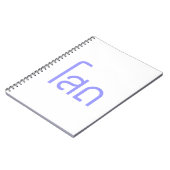 Single Ō SOHT in Thai Language Script Ō Notizblock (Linke Seite)