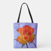 Single Orange and Yellow Rose Tote bag Tasche (Rückseite)