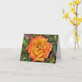 Single Orange Gold Rose aus Gertie's Garden Karte (Gelbe Blume)