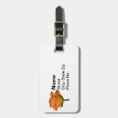 Single Orange Rose Gepäckanhänger (Vorderseite vertikal)