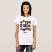 Single Own Family Foto Frame Collage T-Shirt (Vorne ganz)