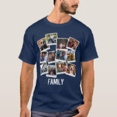 Single Own Family Foto Frame Collage T-Shirt (Vorderseite)