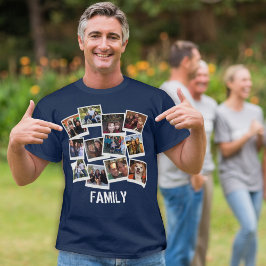 Single Own Family Foto Frame Collage T-Shirt