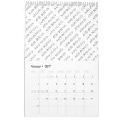 Single-Page-Kalender Ihre Fotos hinzufügen Kalender (Feb 2027)