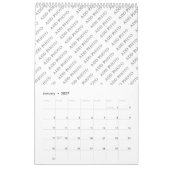 Single-Page-Kalender Ihre Fotos hinzufügen Kalender (Jan 2027)