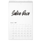 Single Page SmallCalendar, White Kalender (Jan 2027)