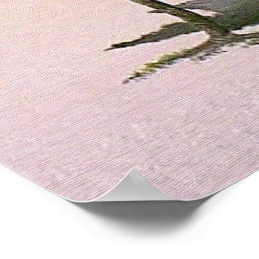 Single Palm Tree Poster (Ecke)