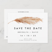 Single Pampas Gras Postkarte (Vorne/Hinten)