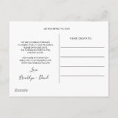 Single Pampas Gras Postkarte (Rückseite)