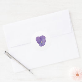 Single Pansy Blume Aufkleber