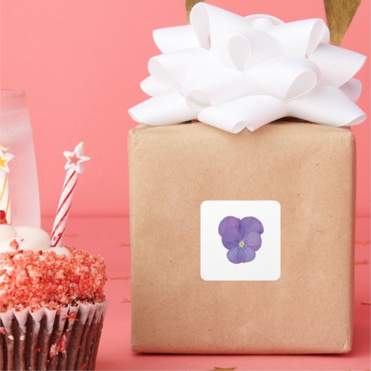 Single Pansy Blume Aufkleber (Party)