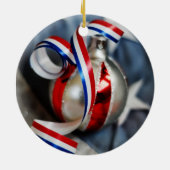 Single-patriotische Verzierung Keramik Ornament (Hinten)