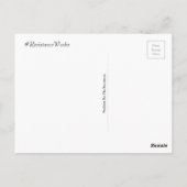 Single Payer Medicare für alle Krankenversicherung Postkarte (Rückseite)