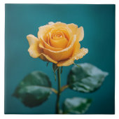 Single Peach Rose Fliese (Vorderseite)