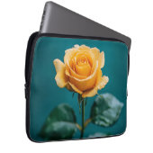 Single Peach Rose Laptopschutzhülle (Vorne Rechts)