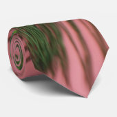 Single Peacock Feather mit rosa Krawatte (Gerollt)