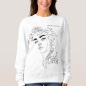 Single Pen Lined Woman Sweatshirt (Vorderseite)