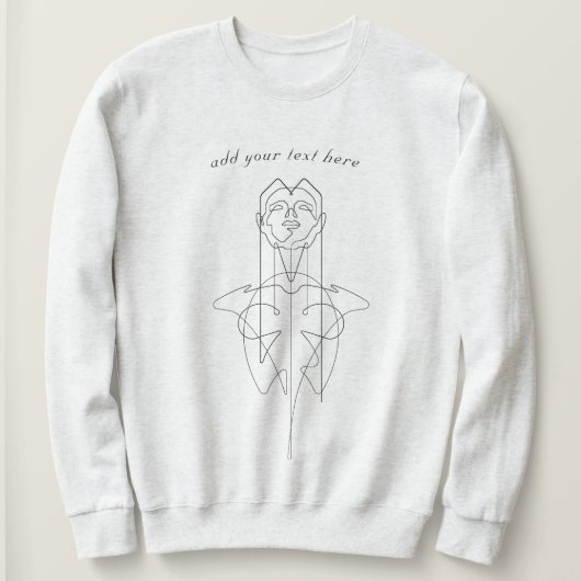 Single Pen Lined Woman Sweatshirt (Design vorne)