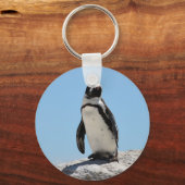 Single Penguin Foto Schlüsselanhänger (Vorderseite)