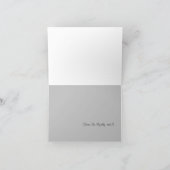 Single Person Weihnachtskarte Dankeskarte (Innenseite)