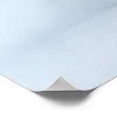 Single Pferd läuft im Schnee Poster (Ecke)