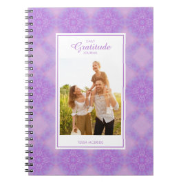 Single Photo Bohemian Daily Gratitude Journal Notizblock
