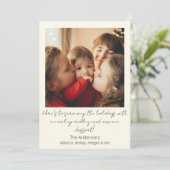 Single Photo Holiday Postcard Feiertagskarte (Stehend Vorderseite)