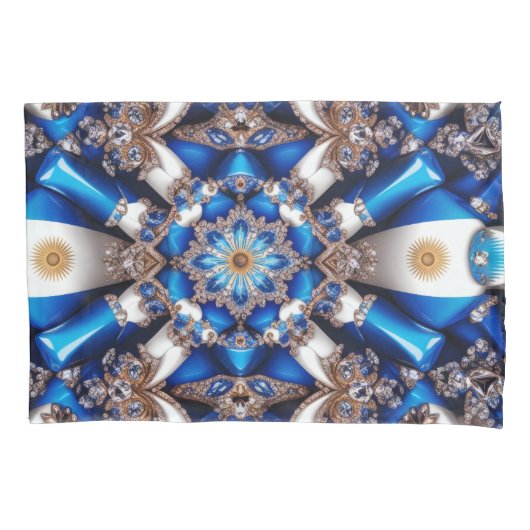 Single Pillowcase mit argentinischen Farben Kissenbezug (Vorderseite)