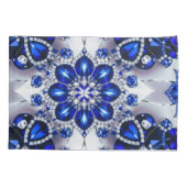 Single Pillowcase mit blauen, weißen Farbtönen Kissenbezug (Rückseite)