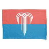 Single Pillowcase mit der Fahne von Kansas City Kissenbezug (Vorderseite)