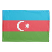 Single Pillowcase mit der Flagge Aserbaidschans Kissenbezug (Rückseite)