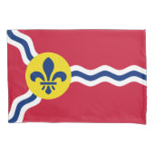 Single Pillowcase mit der Flagge von St. Louis, US Kissenbezug (Vorderseite)