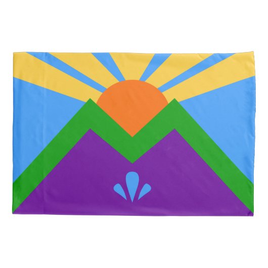 Single Pillowcase mit Fahne von Manitou Springs Kissenbezug (Rückseite)