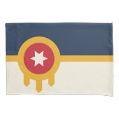 Single Pillowcase mit Fahne von Tulsa, Oklahoma Kissenbezug (Vorderseite)