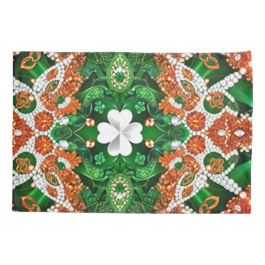 Single Pillowcase mit irischen Farben Kissenbezug (Rückseite)