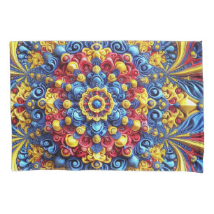 Single Pillowcase mit rumänischer Farbgestaltung Kissenbezug