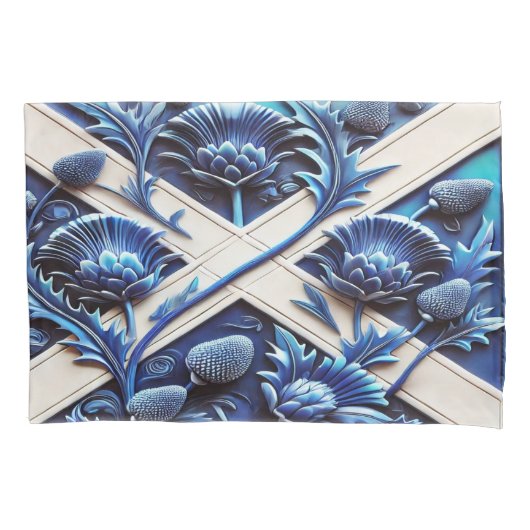 Single Pillowcase mit Scottish Thistles Kissenbezug (Vorderseite)