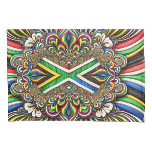 Single Pillowcase mit südafrikanischen Farben Kissenbezug